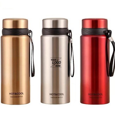 27oz Insulated Stainless Steel Sports Water Bottle with Strap