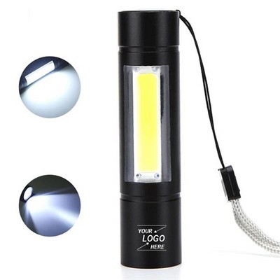 Compact Tactical LED Flashlight with COB Technology