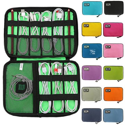 Portable Travel Electronics Organizer Bag