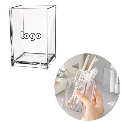 Transparent Acrylic Pencil Holder