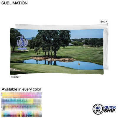 48 Hr Quick Ship - Golf Caddie Towel Large in Microfiber Dri-Lite Terry, 20"x40", Sublimated