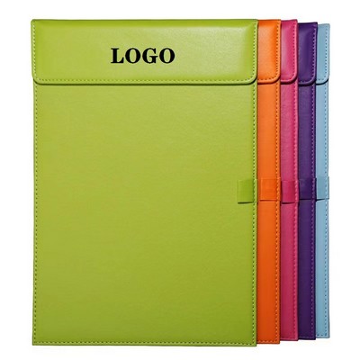 PU Leather Office Paper Profile Clipboard