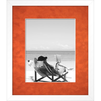 Rimouski (White/Orange) - Vibrant 8x10 Photo Frame 13.5x15.5