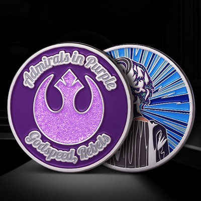 Challenge Coins with Glitter Colors