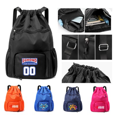 Drawstring Backpack w/Adjustable Shoulder Strap