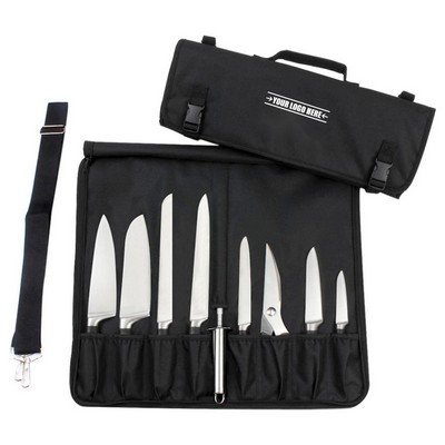 9 Slots Chef Knife Roll Bag