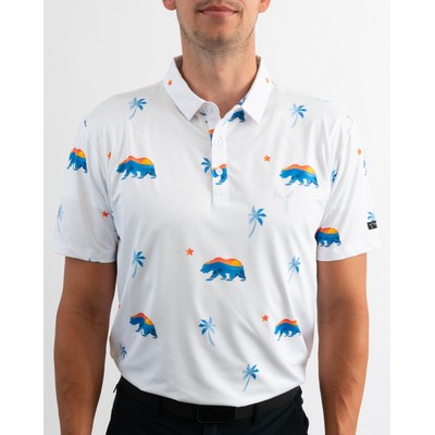 Men's Golf Polo - Cali Bear