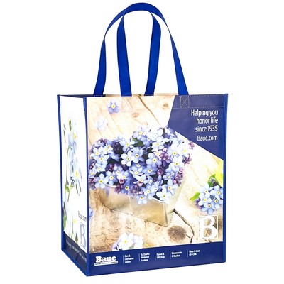 Custom 140g Double Laminated Non-Woven PP Tote Bag 13"x15"x8"