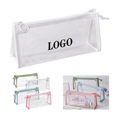 Transparent Triangle Pen Pouch