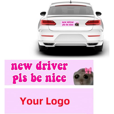 Custom Magnetic New Driver Car Sticker