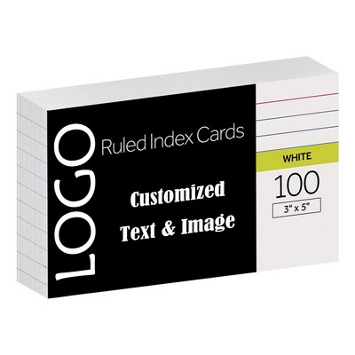 3" X 5" Ruled Index Cards