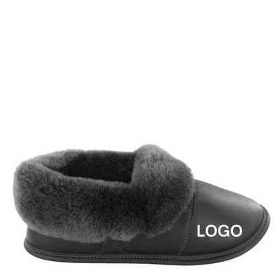 High Quality Sheepskin Slippers - Leather Lazybones