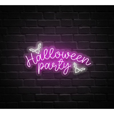 Halloween Party Neon Sign