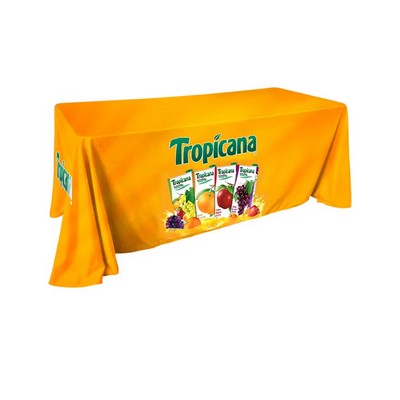 8' Economy Draped Standard Table Cover (Dye Sublimation)