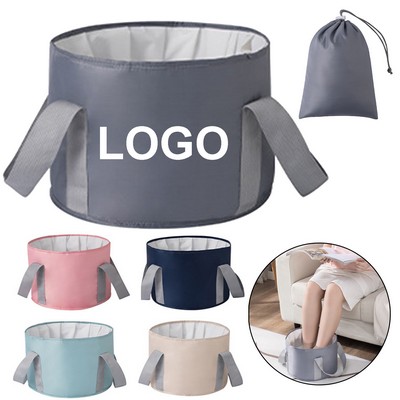 Collapsible Foot Spa Bath Bucket With Handle And Storage Bag