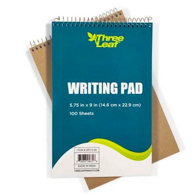 Three Leaf Ruled Writing Pad, 5.75 x 9 (Case of 48)