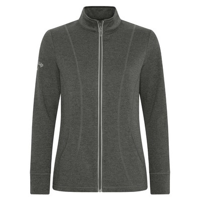 Callaway Ladies' Waffle Fleece Full Zip Jacket