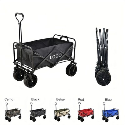 Folding Wagon Outdoor Utility Wagon Collapsible Camping Travel Garden Carts