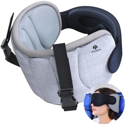 Memory Foam Airplane Neck Pillow Mask