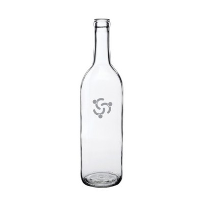 Wine Bottle-shaped Glass Water Bottle - Double Transparent Glass, 25 oz.