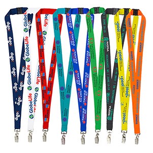 "LASALLE RECYCLED" 3/4" Import Air Ship Recycled RPET Silkscreen Lanyard