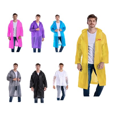 Disposable Outdoor Travel Portable EVA Adult Raincoat