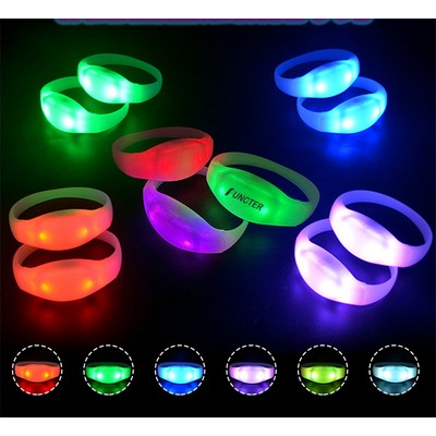 Light Up LED Wrist Band 15 Different Glow Colors Light Up Bracelet For Party Music Festival