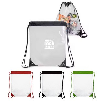 Clear Stadium Drawstring Backpack