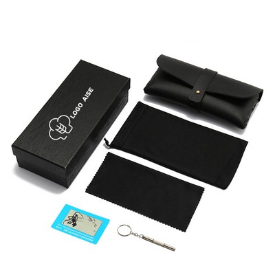 PU Magnetic Eyeglass Case Set