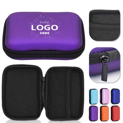 Square Headphone Storage Bag/Data Cable Storage Box