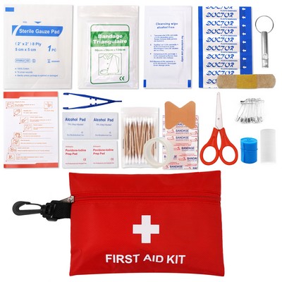 Multifunctional First Aid Kit w/ Zipper Pouch