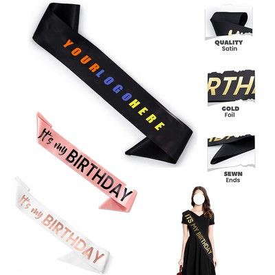 Birthday Party Etiquette Shoulder Strap for Women