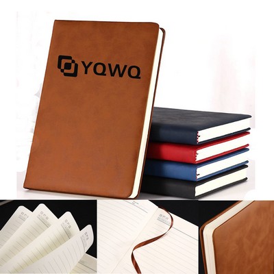 100 Sheets Leather Ruled Notebook