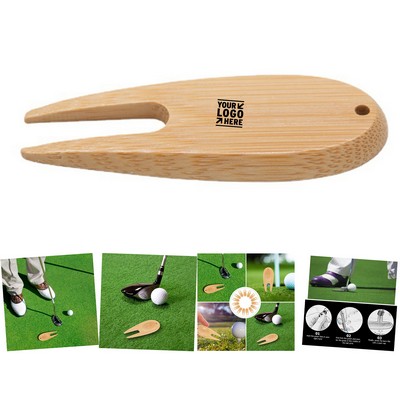 Bamboo Golf Divot Tool