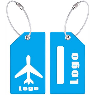 Silicone Luggage Tag with Name ID Card