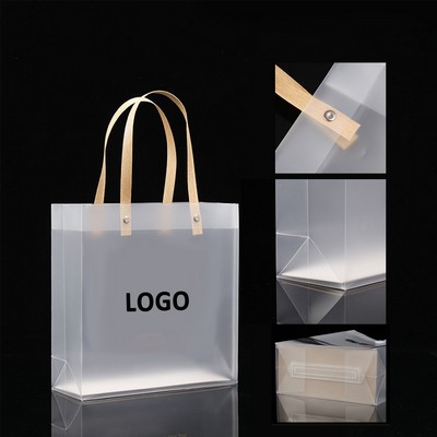 Frosted PP Tote Boutique Bags