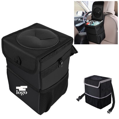 Car Trash Can with Lid