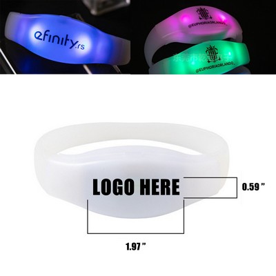 LED Remote-Control Light-Up Silicone Wristband