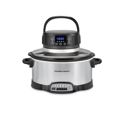 Hamilton Beach 2-In-1 Air Fry Slow Cooker, 6 Quart Capacity, 33061