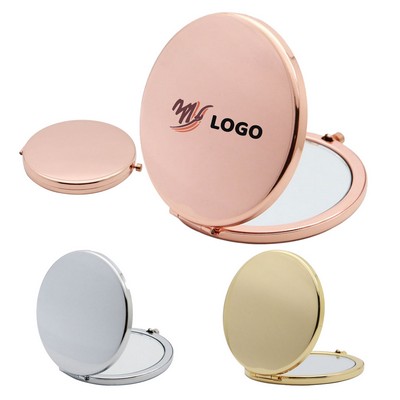 Metal Dual-Sided Compact Mirror