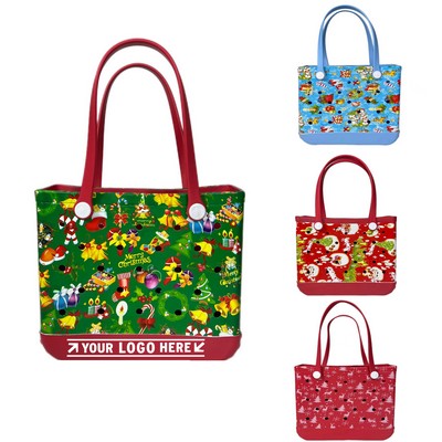 Christmas EVA Beach Tote