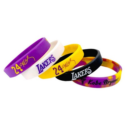 Debossed Color Fill Silicone Wristbands