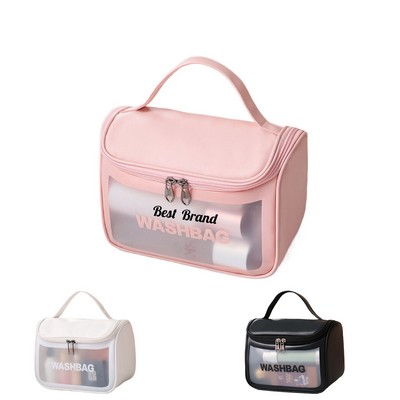 Large Capacity Pvc Women'S Makeup Bag