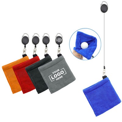 Compact Microfiber Golf Towel for Pocket Use