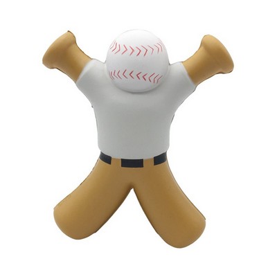 Squishy Baseball Figure Stress Reliever