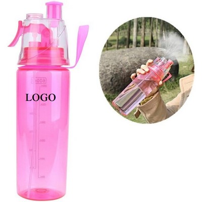 Sports Water Bottle with Mist Spray Feature