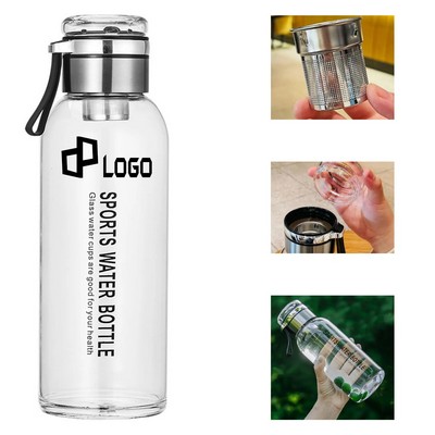 32 Oz Sport Glass Water Bottle