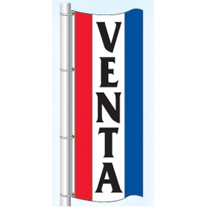 Double Faced Stock Message Free Flying Drape Flag (Venta) (3' x 8')