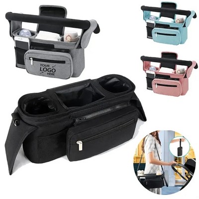 Universal Baby Stroller Organizer with Detachable Phone Bag