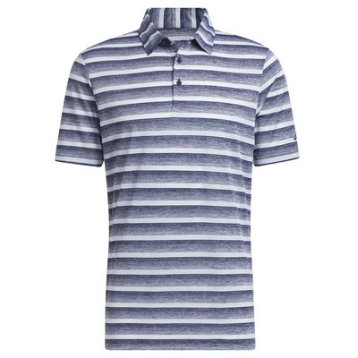 Adidas® 2 Color Stripe 2024 Golf Polo Shirt- College Navy/White